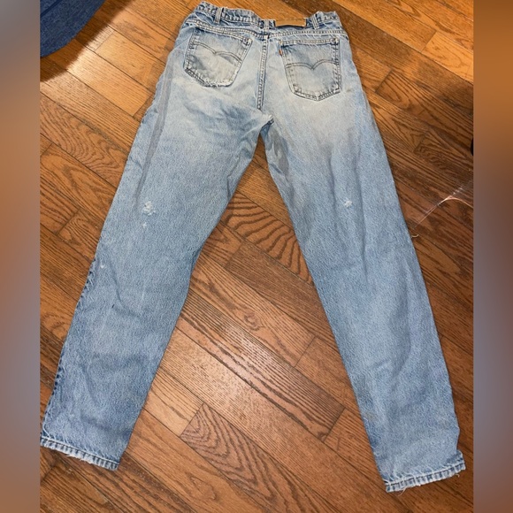 Men’s Vintage Distressed Levi’s 505 zipper fly denim jeans - Picture 2 of 9